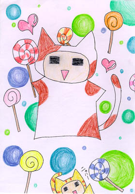 キャンディと一緒